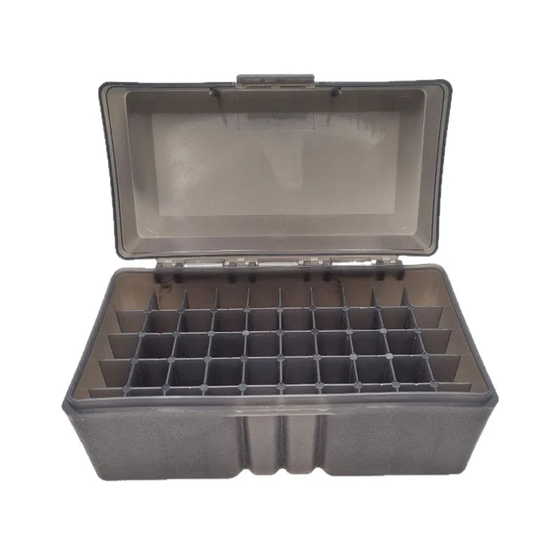 50 Rounds 5.56/5.8 Tactical Ammo Box Flip-Top Rifle Ammo Box for 5.56/5.8X42mm .Ammo Carrying Box Hunting Accessories