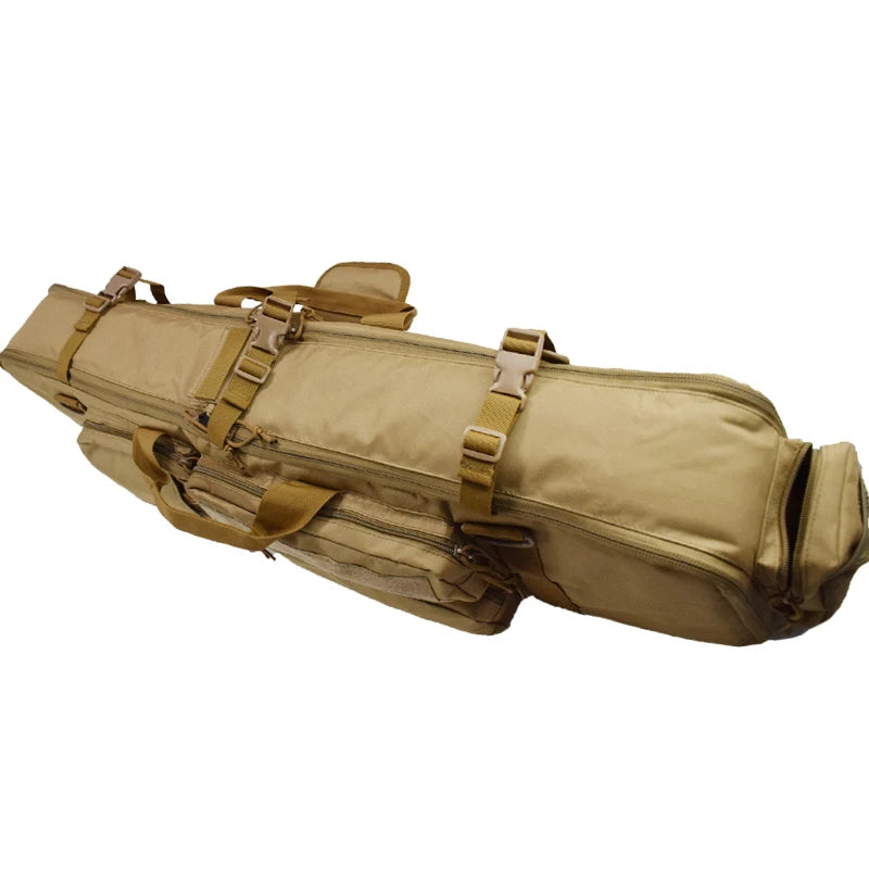 1000D Nylon M249 Tactical Gun Bag Heavy Duty Airsoft Air Gun Carry Case with Shoulder Strap for Hunting Equipment