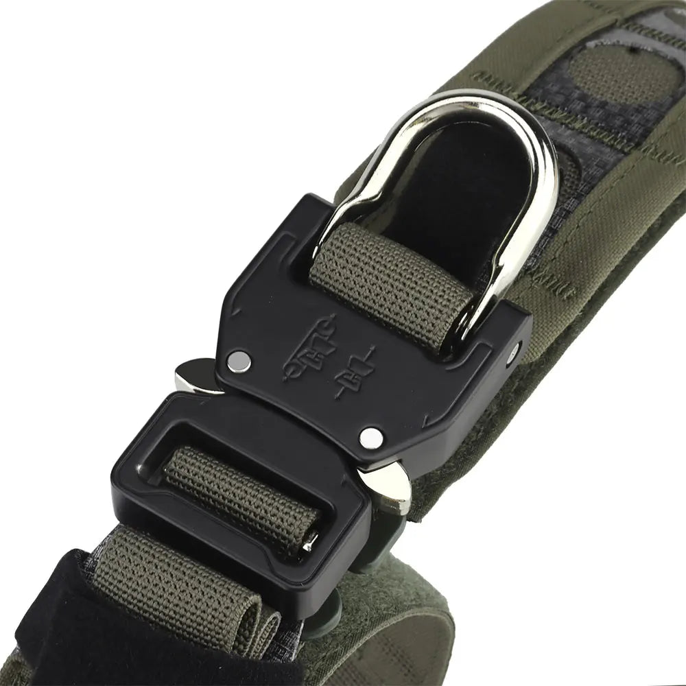 Bison Belt 2 Layer Lightweight Low Profile MOLLE Waist Belt with Alloy Quick Release Buckle Ferro Style for Hunting Outdoor