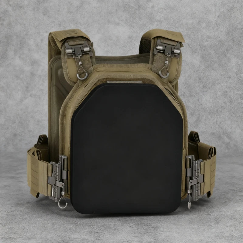 ZLang 2pcs Tactical Vest Airsoft EVA Plates Body Carrier Vests Shock Plate for Outdoor Hunting Paintball War Game Protective