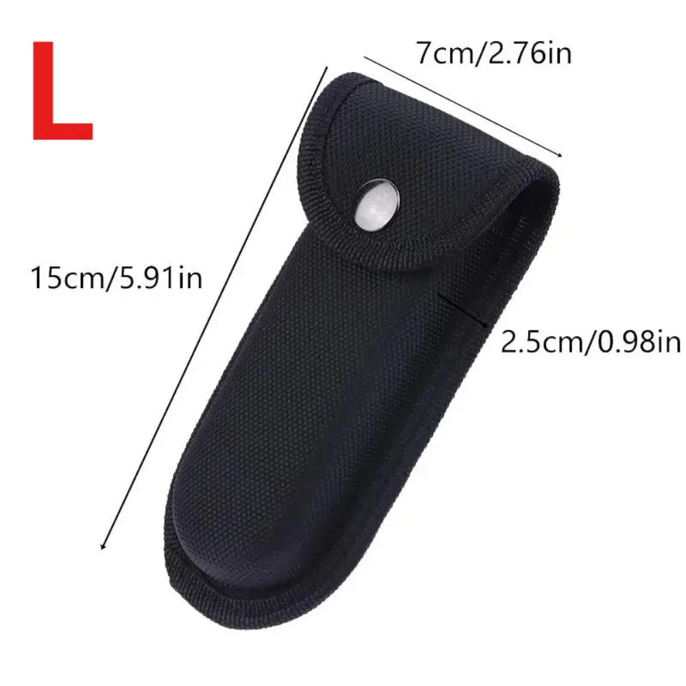 1PC Black Storage Bag with Nylon Belt Loop Pockets – Portable Storage and Torch Holder Waist Bag
