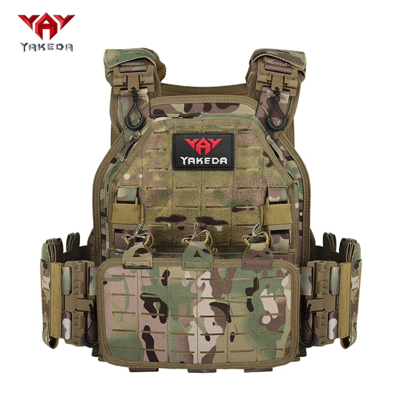YAKEDA multifunctional hidden triple equipment with hunting vest, adjustable shoulders and waist