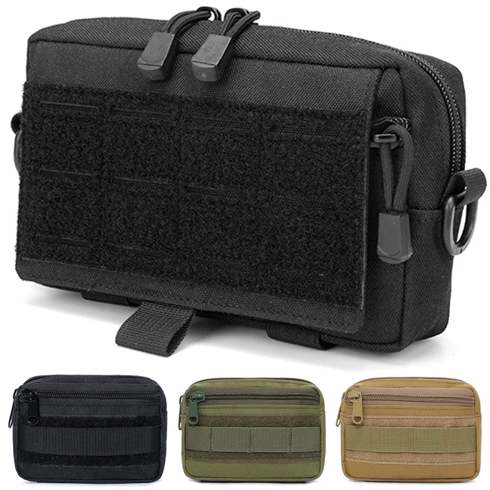 MOLLE EDC Waist Pack 1000D Nylon Tactical Medical Pouch First Aid Kit Outdoor Survival Tool Belt Bag for Camping Hunting Sports