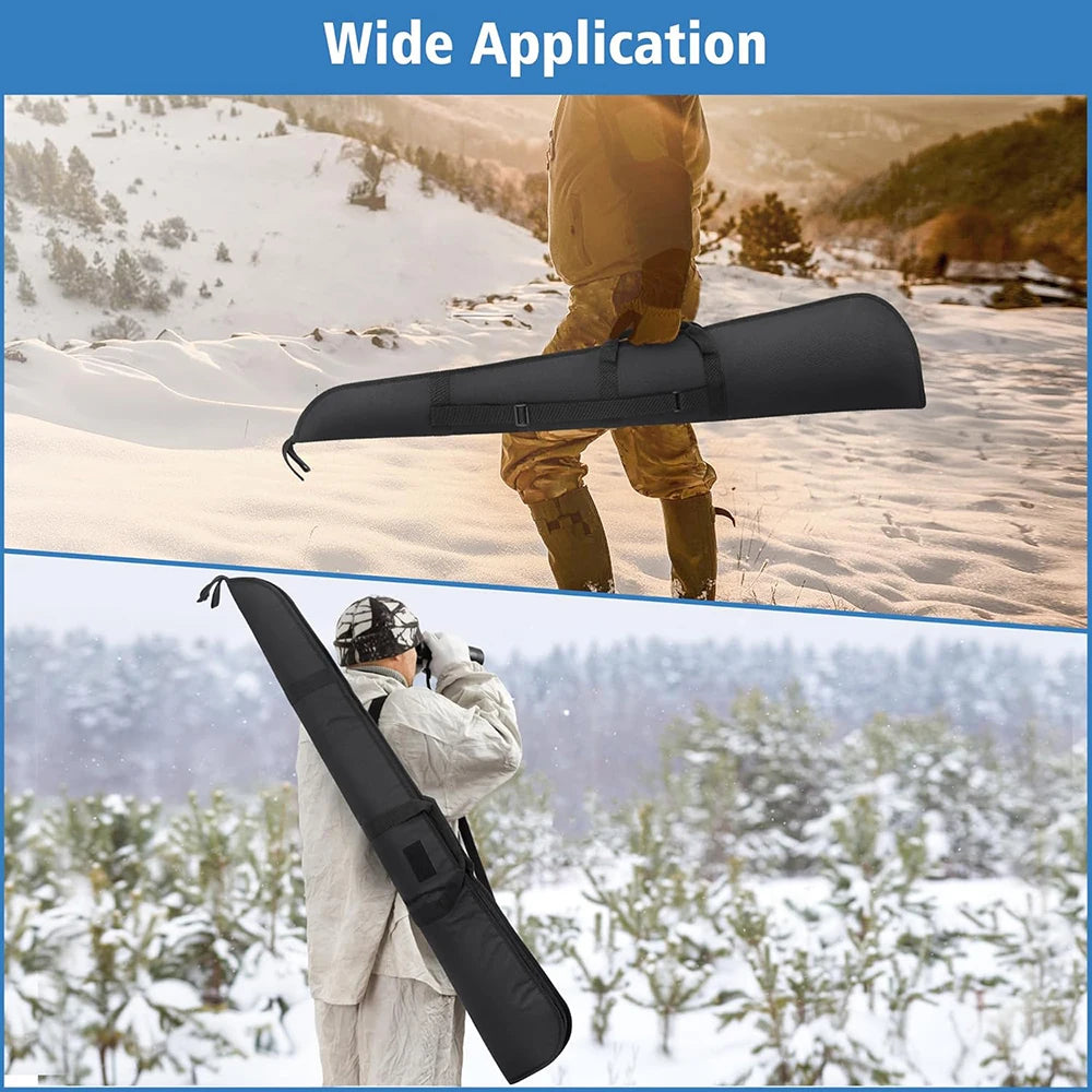 133cm Rifle Gun Case Hunting Gun Storage Bag Gun Carry Pouch Padded Rifle Protective Bag Soft Hunting Bag with Shoulder Strap
