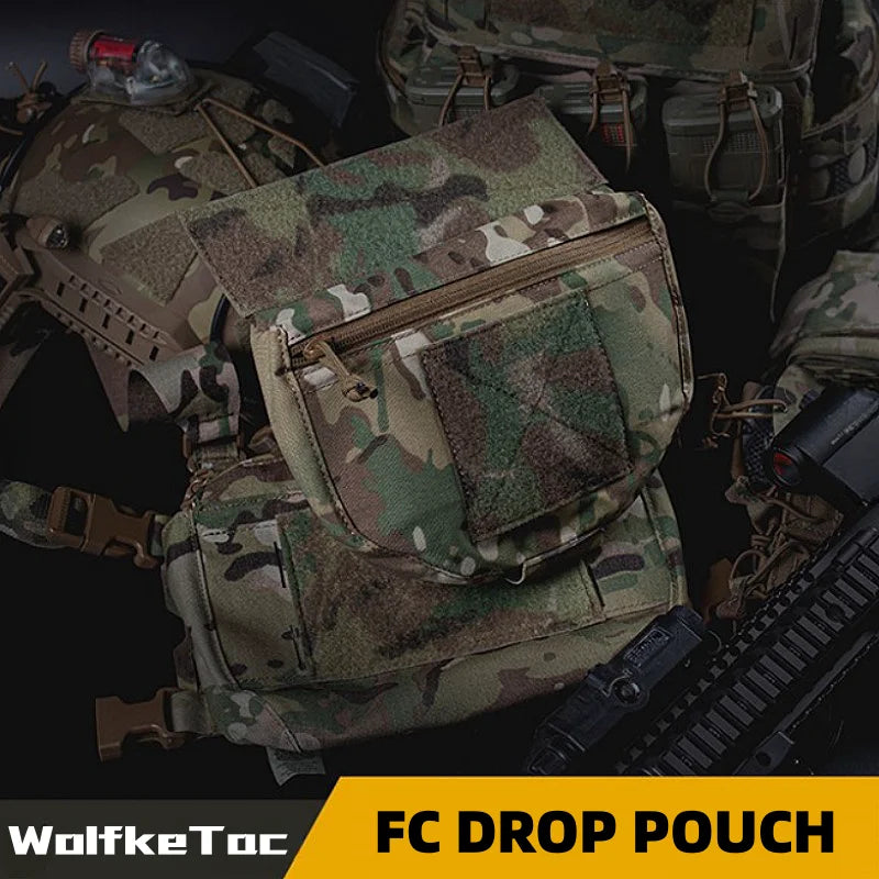 Hunting Vest Fanny Pack Belly Bag Plate Carriers Pocket FCPC V5 Chest Rig Drop Pouch Hook Loop Upgrade Accessories Sub Package
