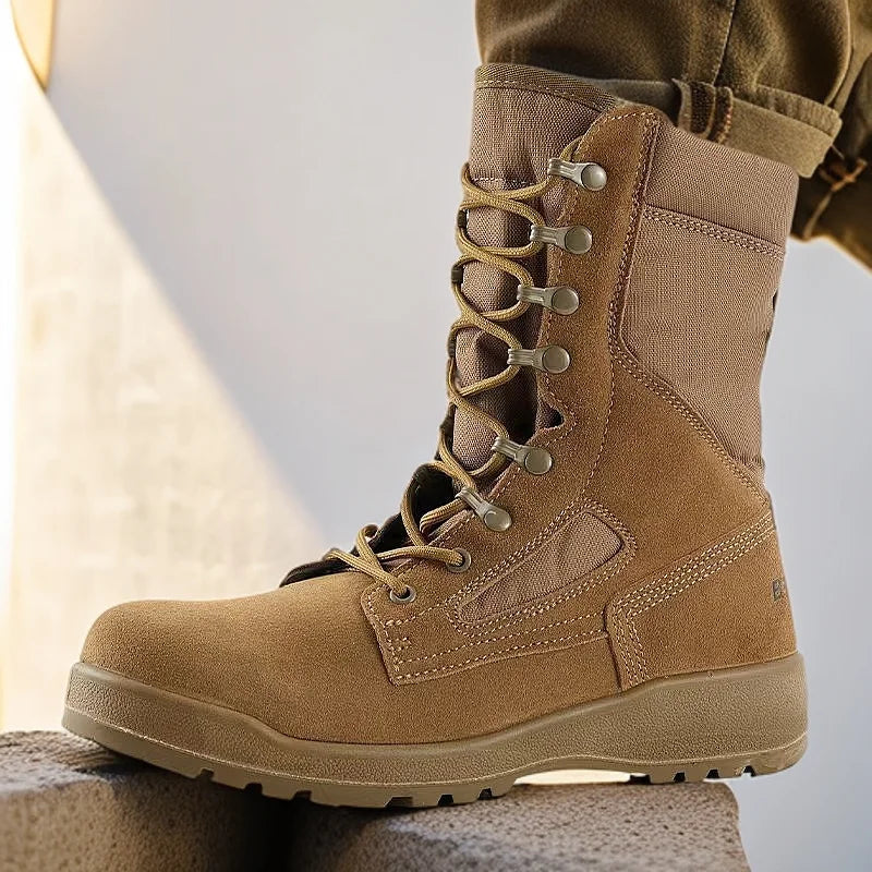 2026 Hot Sale Hunting Shoes Men Brown Hiking Shoes For Man Luxury Brand Trekking Shoes Mens Rubber Sole Hunting Shoe