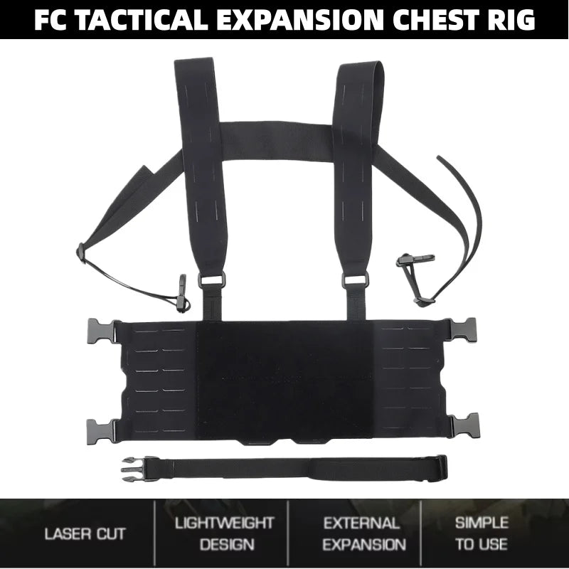 FC Chest Platform Chest Rig | Expandable Gear Harness Adventure Ready Load Carrier | For Field Exploration Accessories