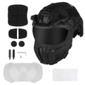 Tactical FAST Helmet With Goggles Mask Full Protection Hunting Combat Airsoft Helmet Outdoor Sports Cycling Safety Helmet Gear