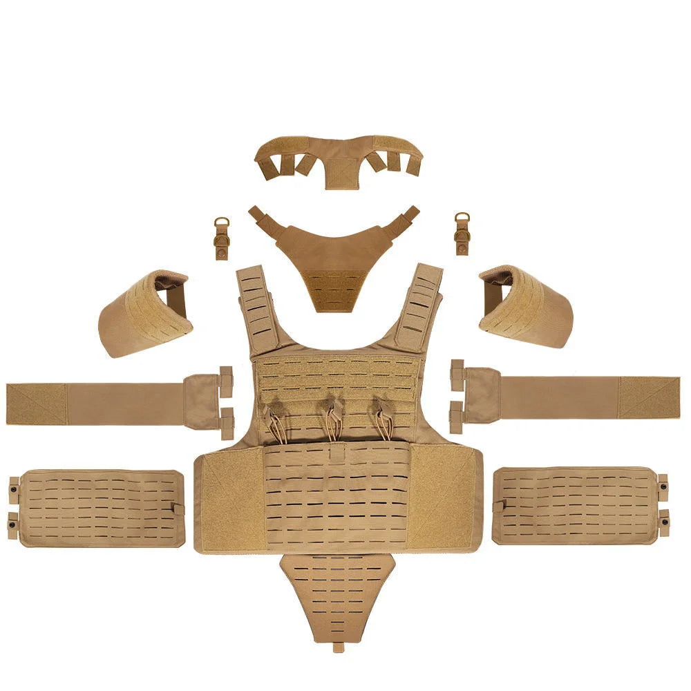 YAKEDA Full Protective Tactical Breathable Wear Vest Training CS Vest Outdoor Camping Equipment MOLLE Tactical Vest