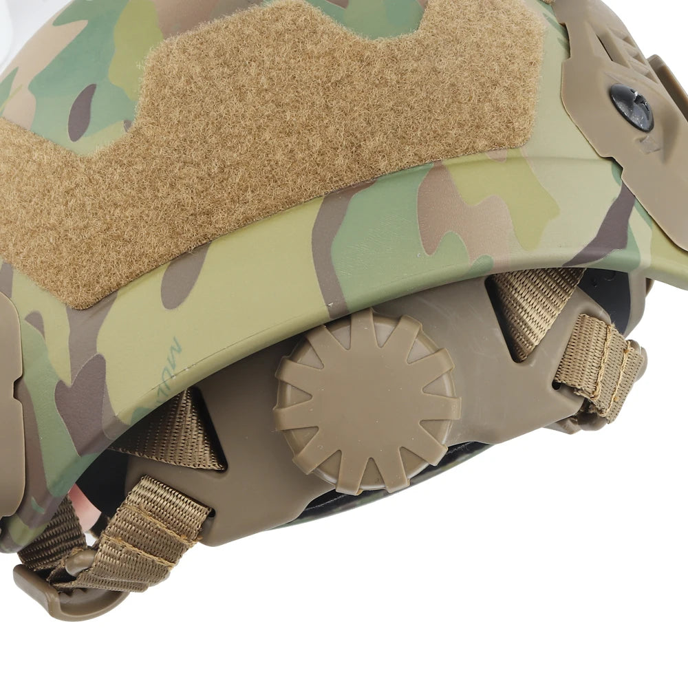 Tactical CS Game Ballistic Helmet, FAST High Cut Helmet, Airsoft Paintball Shooting Training Safety Protection Helmets Thicken