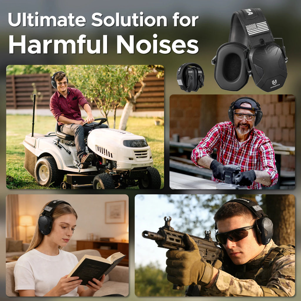 Safety Shooting Hearing Protections Earmuffs For Tactical Hunting P40 Noise Reduction Soundproof Ear Defender