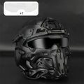 W-Ronin Assault Tactical Mask Built-in Communication Headset Anti-fog Fan Tactical Goggles Airsoft Paintball Protect Gear