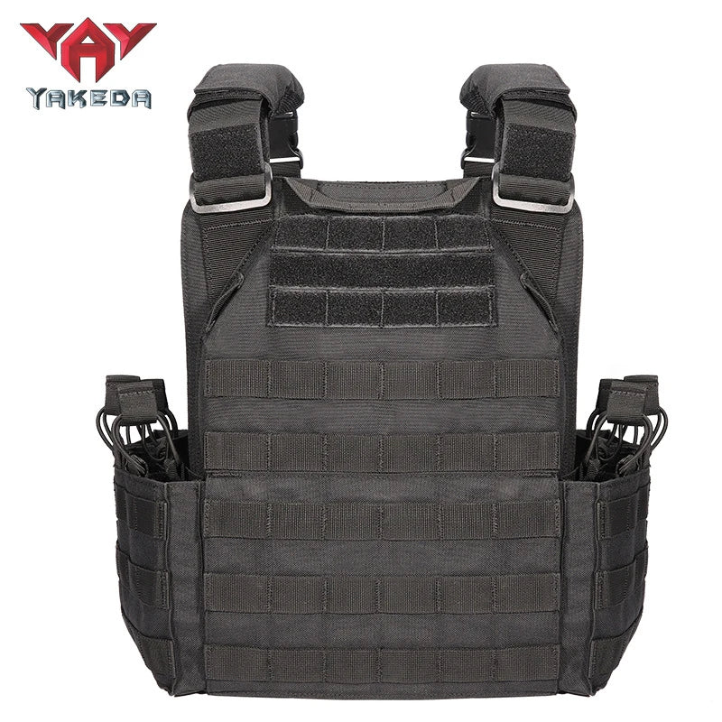 YKEDA 1000D Nylon Plate Carrier Tactical Vest Outdoor Hunting Protective Adjustable Molle Vest for Airsoft Combat Accessories