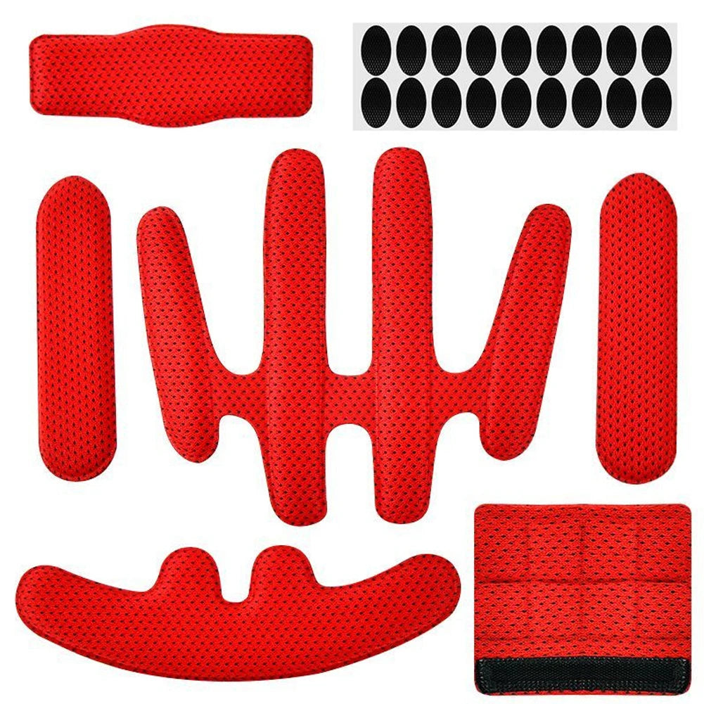 24pcs/set Replacement Foam Helmet Pads Set Quick-drying Modification Helmet Universal Motorcycle Bicycle Protection Pad Outdoor