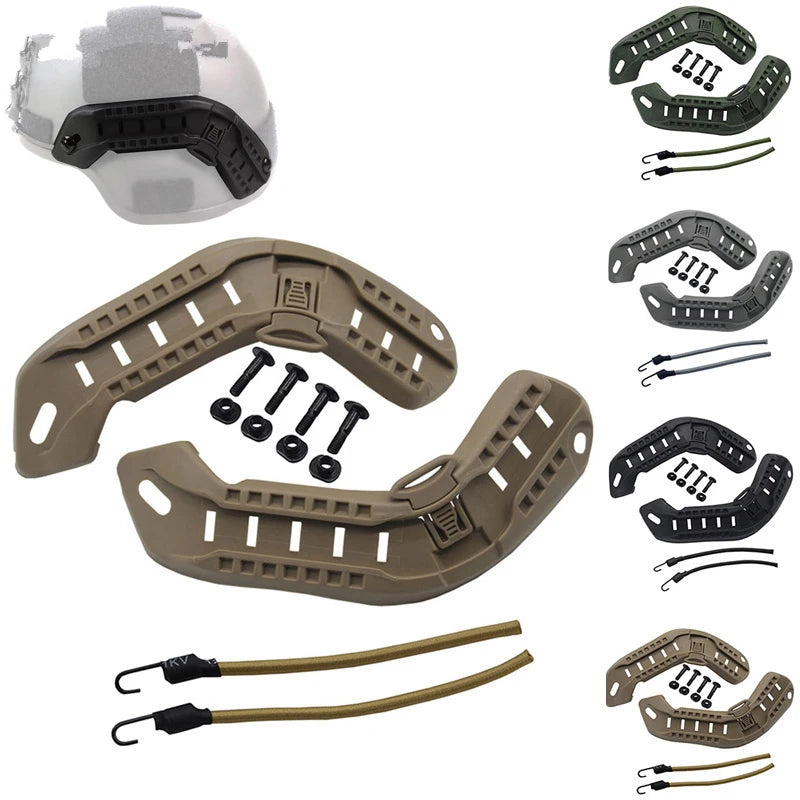 Tactical ARC Side Mount Rail for MICH2000 Helmet Helmet Guide Rail Adapter Accessories for Hunting Cycling Airsoft Outdoor Sport
