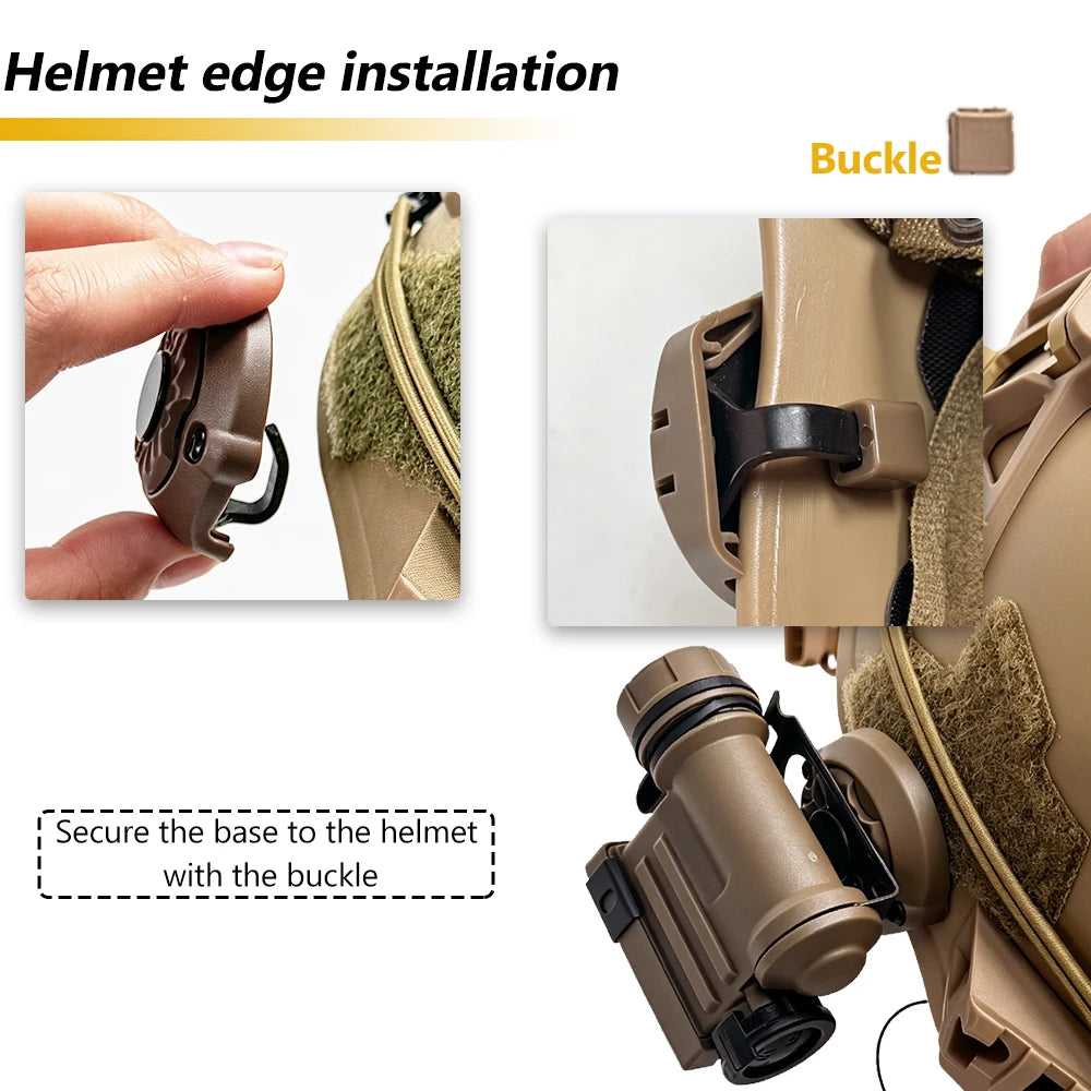 BOOIU Gen3 Sidewinder Helmet Light Multi Color LED Waterproof Nylon Strobe Lamp For FAST Helmet Outdoor Survival Hunting Gear
