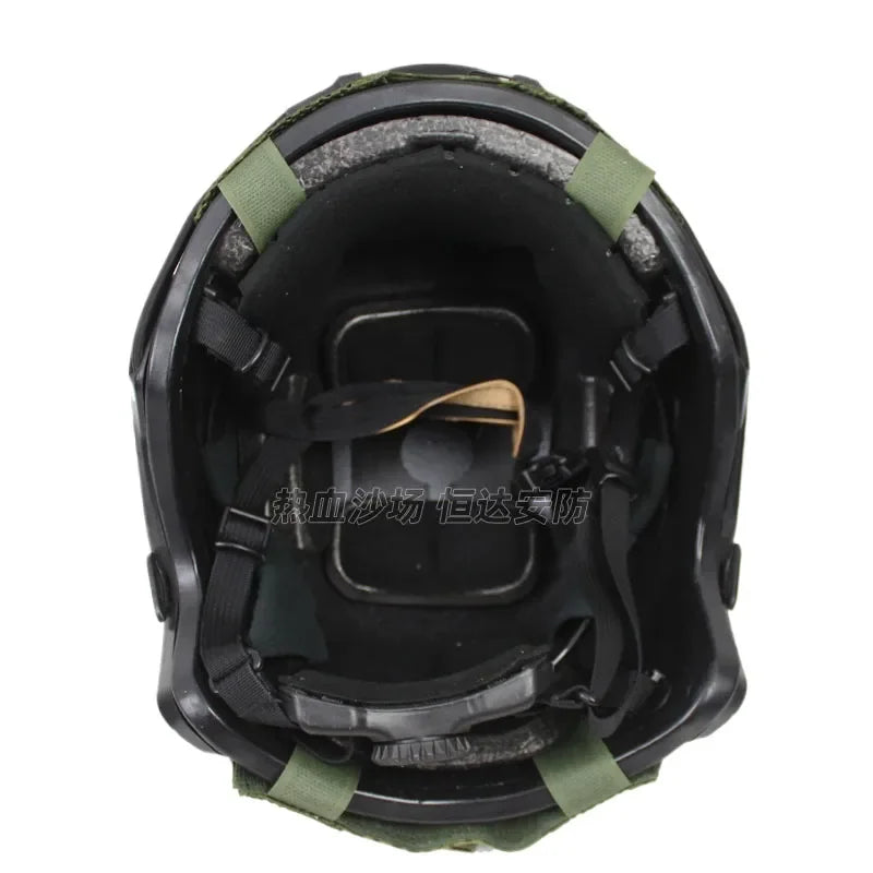 Tactical Helmet Cover for Outdoor Sports Compatible with FAST Helmet Camo Elastic Rope Waterproof Oxford Fabric