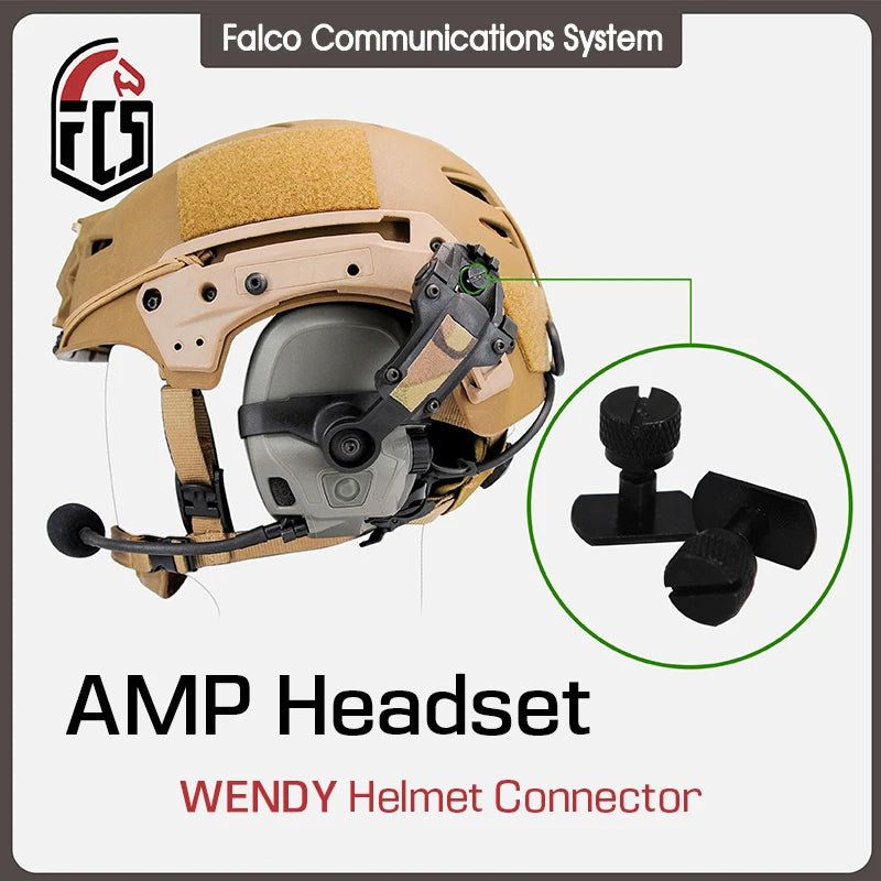 Tactical Wendy Helmet AMP Headset Mounting Bridge Connector Accessory for Wendy 2.0 and Wendy 3.0 Rail