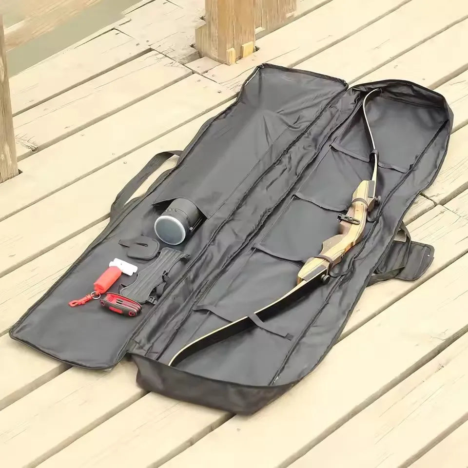 Archery Recurve Bow Storage Bag Handle Carrying Shoulder Backpack Case for Hunting Outdoor Takedown Recurve Bow and Arrow Accy