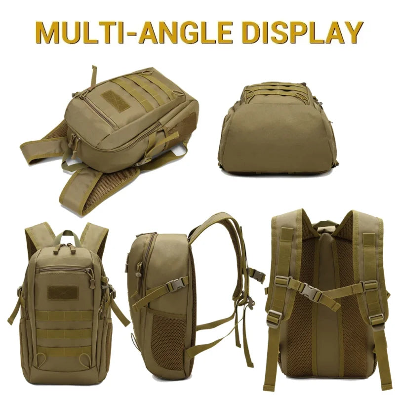 20L Mini Tactical Backpack Travel Outdoor Small Hiking Fishing Hunting Bag Climbing Women Men Rucksack Daypack Camping Bag