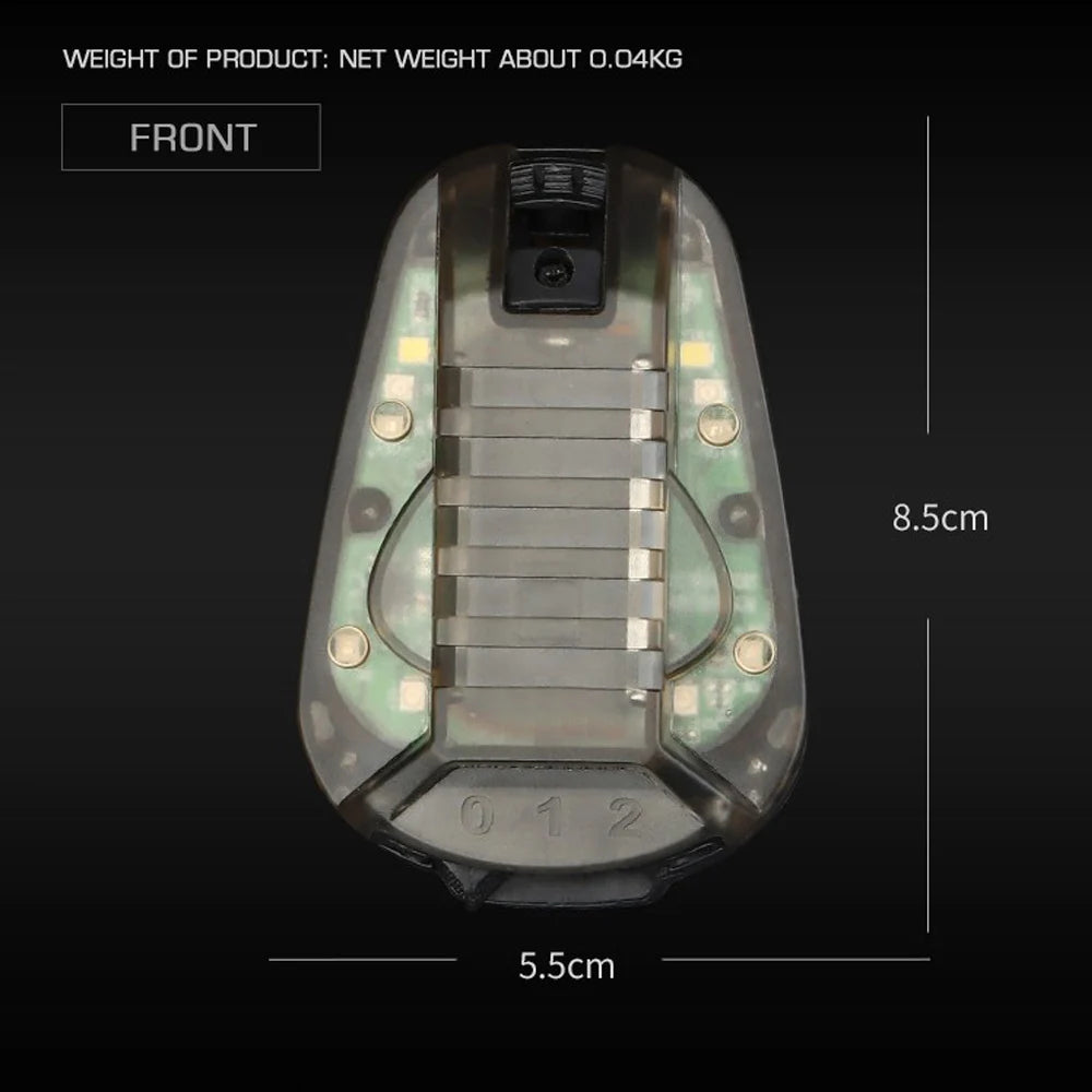 Tactical Helmet Ladybird Lamp Multipurpose Outdoor Hunting Camping Survival Safety Strobe Signal Light Airsoft Helmet Gear