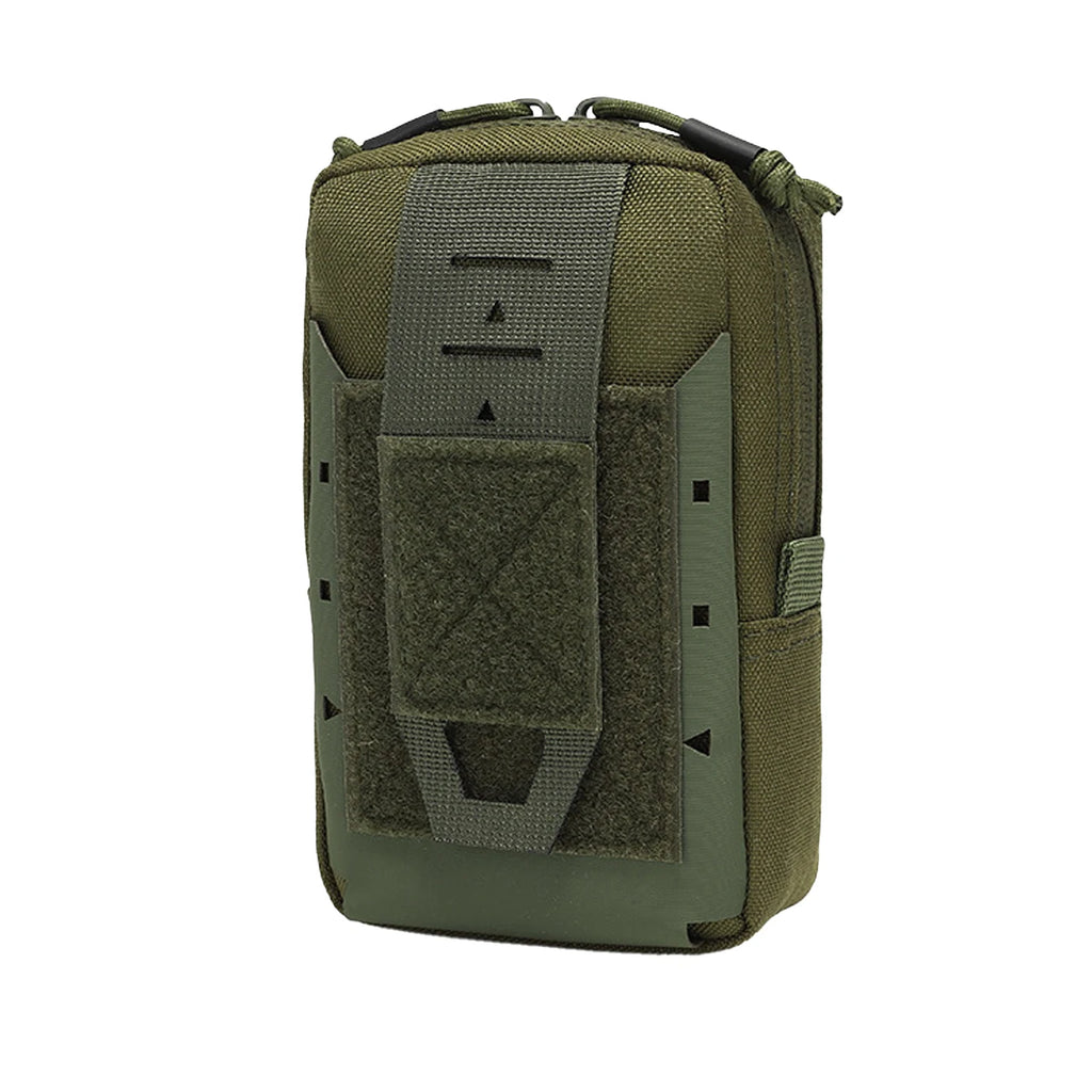 Double zipper quick opening design, metal snap fastener fixation, can be mounted on hunting vests, waistband storage bags
