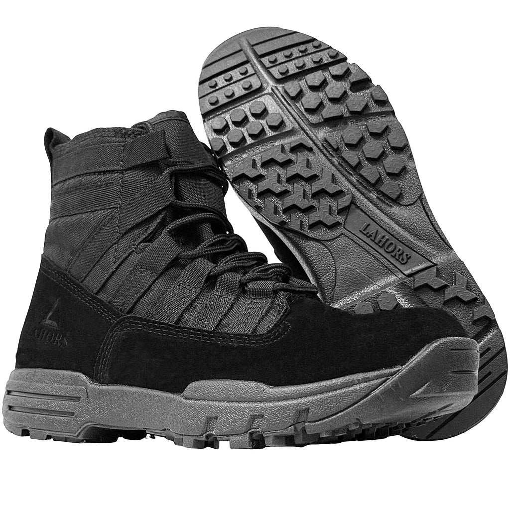 LAHORS® 6 Inch Lightweight Suede Leather Tactical Combat Boot Men Outdoor Hiking Desert Army Shoes Breathable Male Ankle Boots