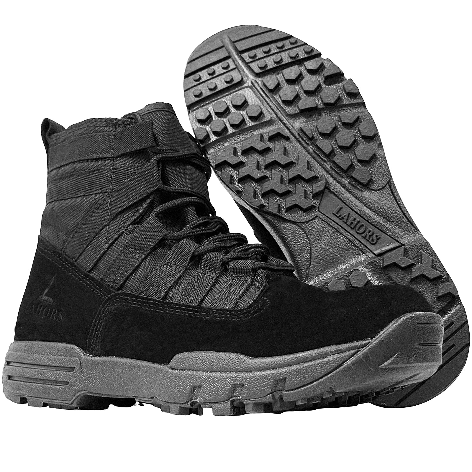 LAHORS® 6 Inch Lightweight Suede Leather Tactical Combat Boot Men Outdoor Hiking Desert Army Shoes Breathable Male Ankle Boots