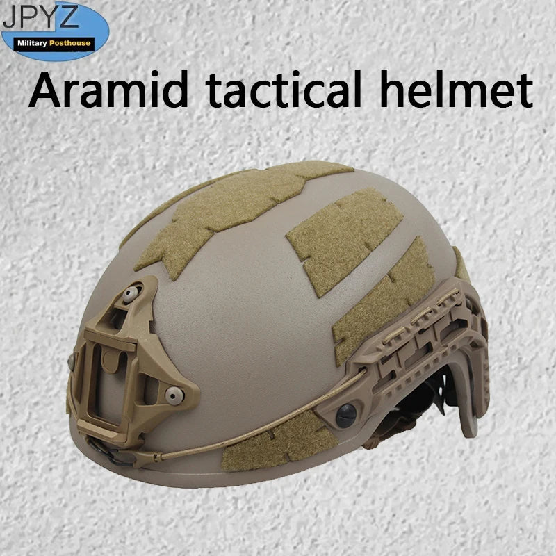 Aramid Ultra High Molecular Weight Ballistic Helmet Sandy