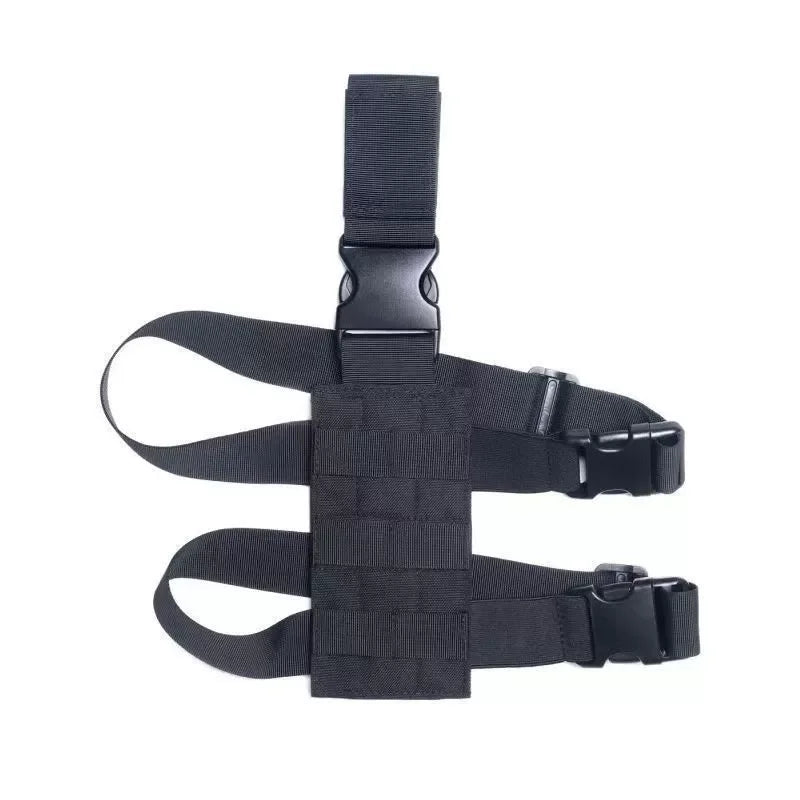 Universal Drop Leg Holster Thigh Platform Tactical MOLLE Gun Holster for Hunting Paintball Panel with Adjustable Molle Straps
