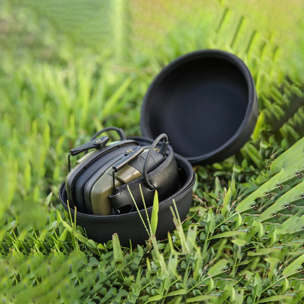 Noise-Canceling Headset Box Tactical Earmuffs Storage Bag,For Travel Sports Cycling Hard Protection Case Fit Foldable Headphones