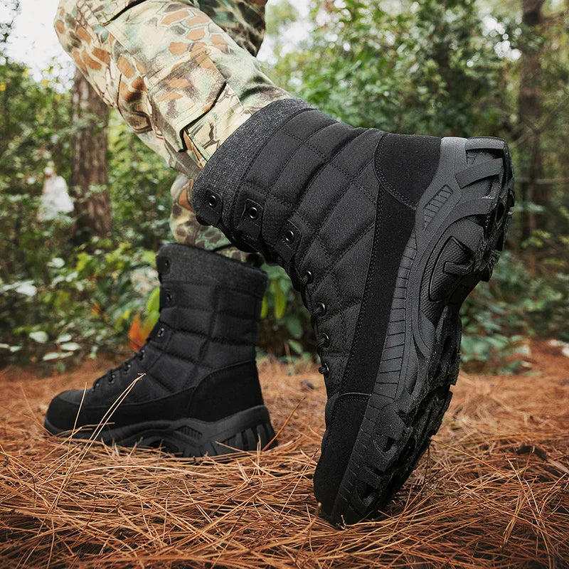 Men's Tactical Boots Ankle Outdoor Hiking Desert Boots Sports Climbing Shoes Military Work Waterproof Work Safety Hunting Shoes