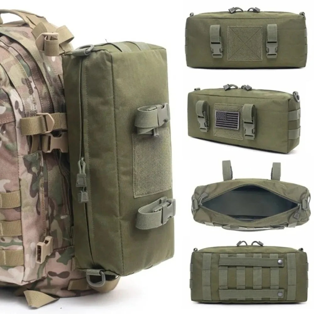 Tactical Backpack Travel Camping MOLLE Pouch Nylon Accessory Outdoor Sports Fishing Sling Hiking Hunting Pack