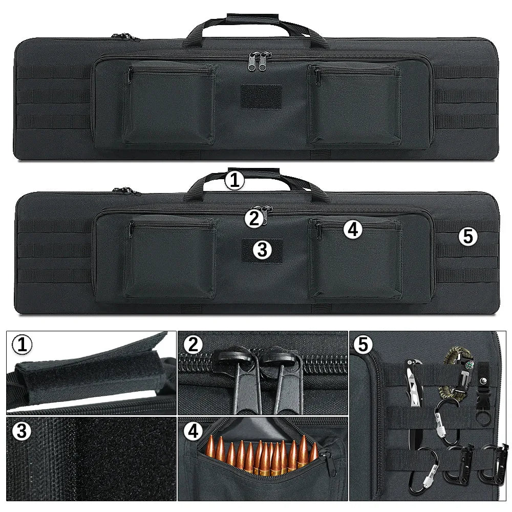 100/120cm Gun Bag Rifle Case Backpack Sniper Gun Carry Protection Bag Airsoft Shooting Gun Bag Hunting Accessories
