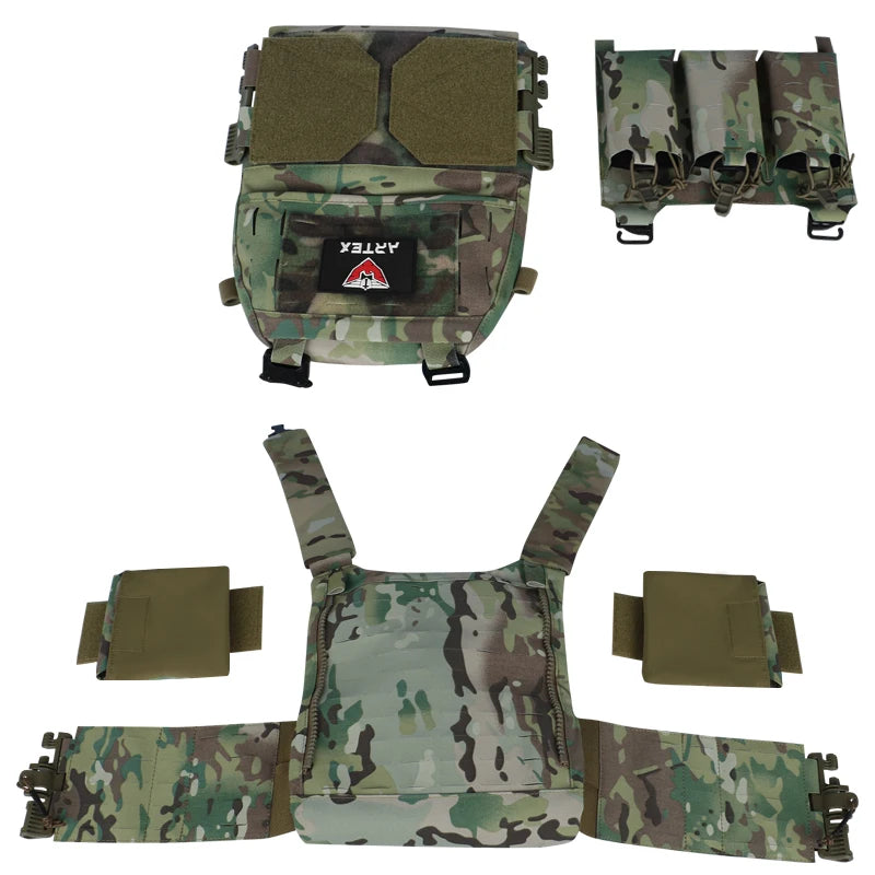 ARTEX 8315T Cycling Vest Outdoor Riding Gear MOLLE Style Vest Quick Release Design Laser Cut Style Storage Gear for Bike Sports