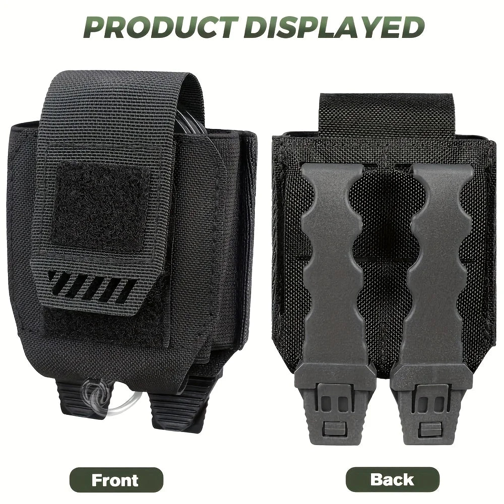 1Pc 1000D Nylon Quick Release MOLLE Handcuff Pouch Tactical Tool Hanging Bag For Belt Vest Outdoor Safety Storage Waist Pack