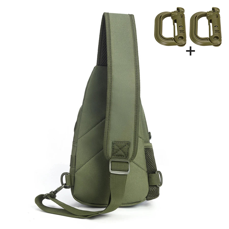Men's Casual Sling Bag Lightweight Crossbody Chest Pack for Daily Commute Travel Small Shoulder Bag with Multiple Pockets