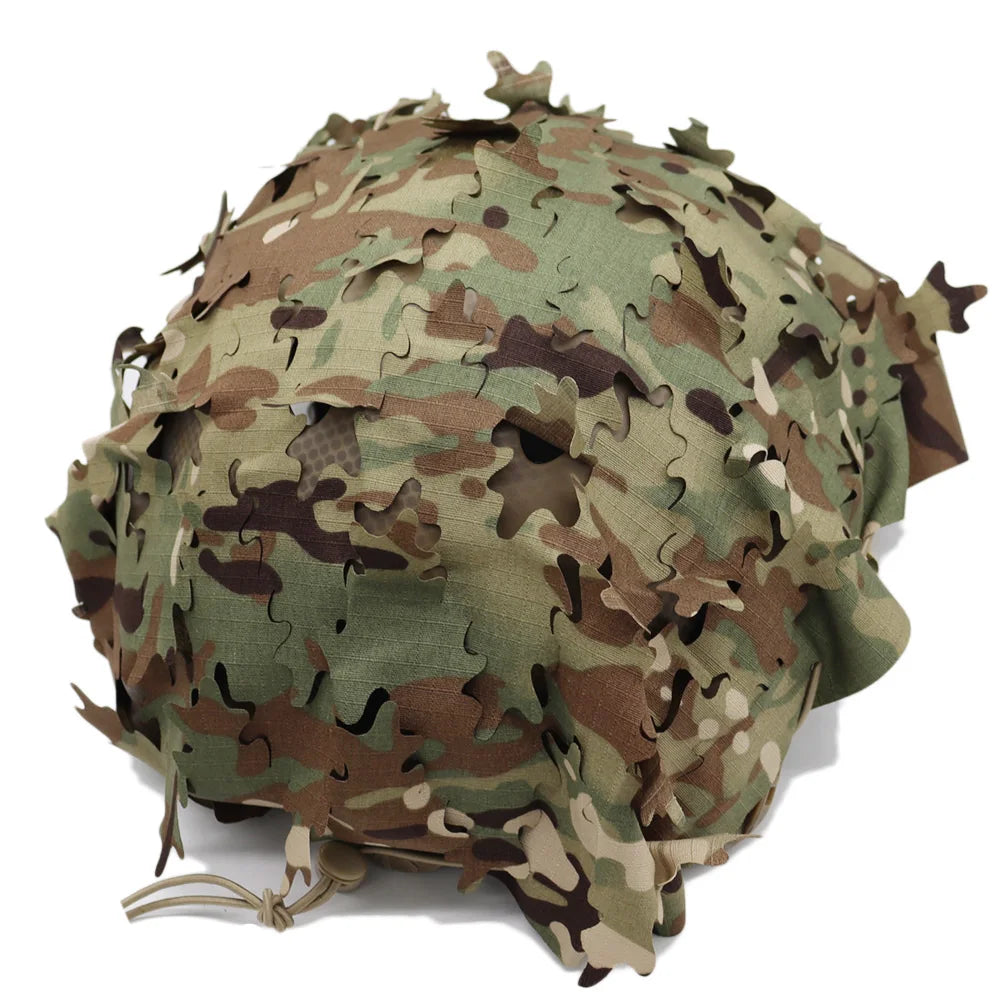 New Laser Cutting Fast Helmet Cover 3D Camo Cloth Cover Tactical Airsoft Hunting Helmet Accessories
