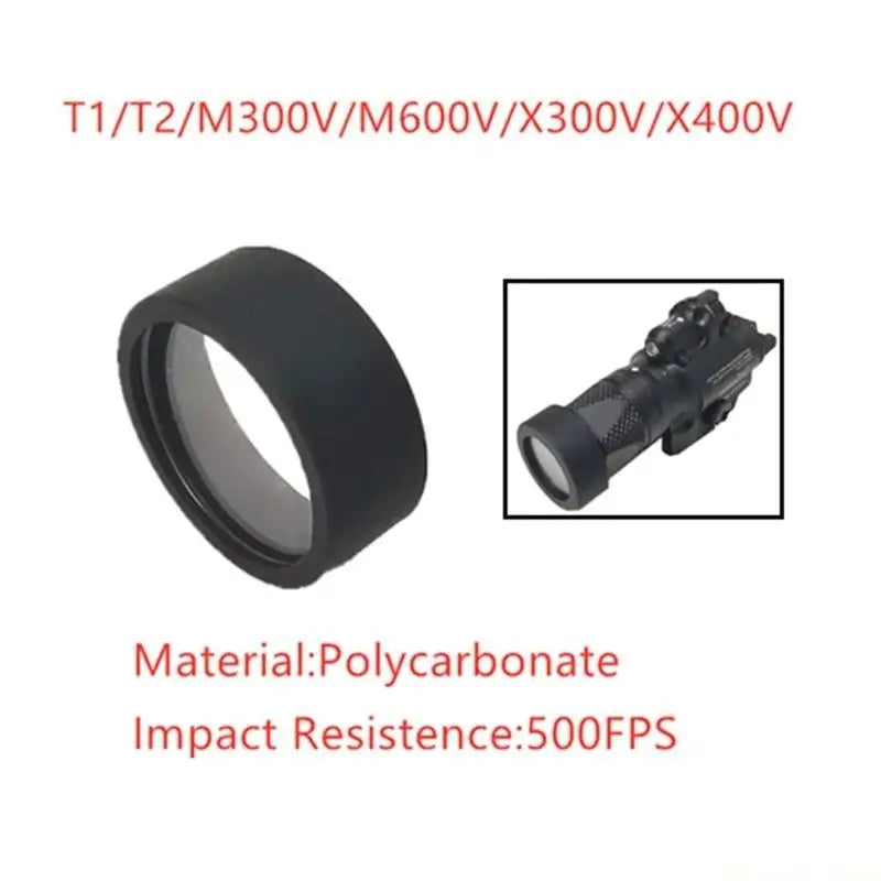 31BE Tactically LED Light Len Guard Redness Dots Sight Cover Len Guard Flashlight Len Protectors