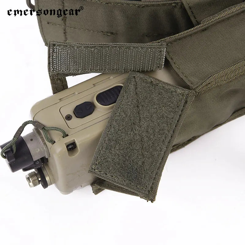 Emersong PRC148/152 Radio Pouch Walkie Talkie Holder Waist Bag Molle Pocket W/ Release Airsoft Hunting Outdoor Nylon