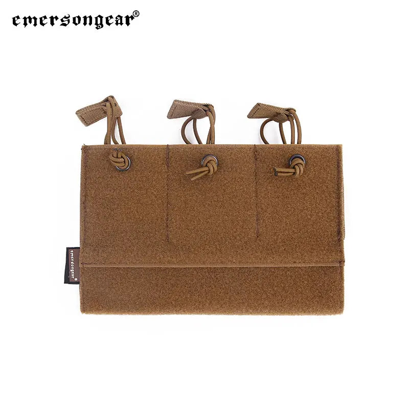 Emersongear Panel Triple Mag Pouch For LVMBAV PC Hook Loop Hunting Vest Mag Pouch Hiking Camping Outdoor Sports Nylon