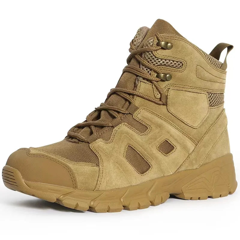 2024 Sand Couples Outdoor Mountain Desert Climbing Boots Non slip Combat Hiking Man Boots Hunting Work Boots For Men Shoe