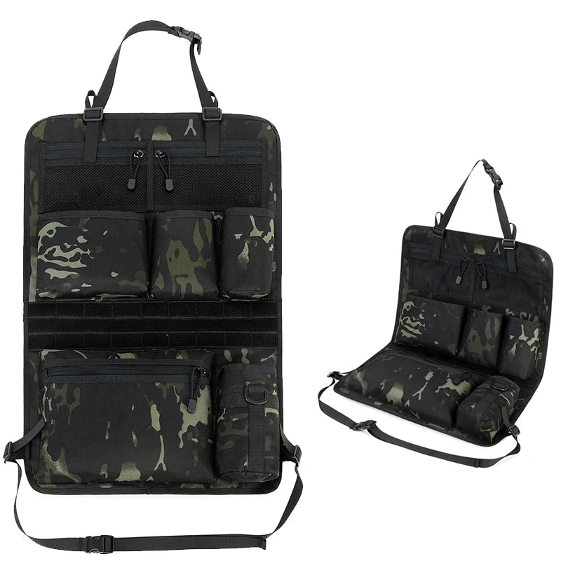 Oxford Car Seat Storage Pouch Tactical Hanging Bags Seat Back Storage Bag Car Stowing Tidying Pocket Interior Accessories