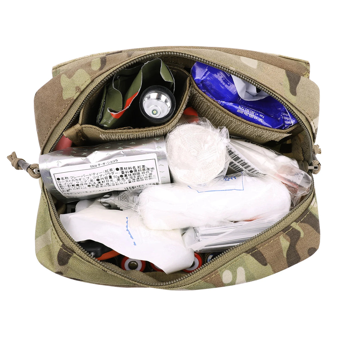 KRYDEX Tactical Drop Pouch Sub Abdominal Carry Kit Tool Bag Fanny Pack with Hook and Loop Panel for Vest Chest Rig