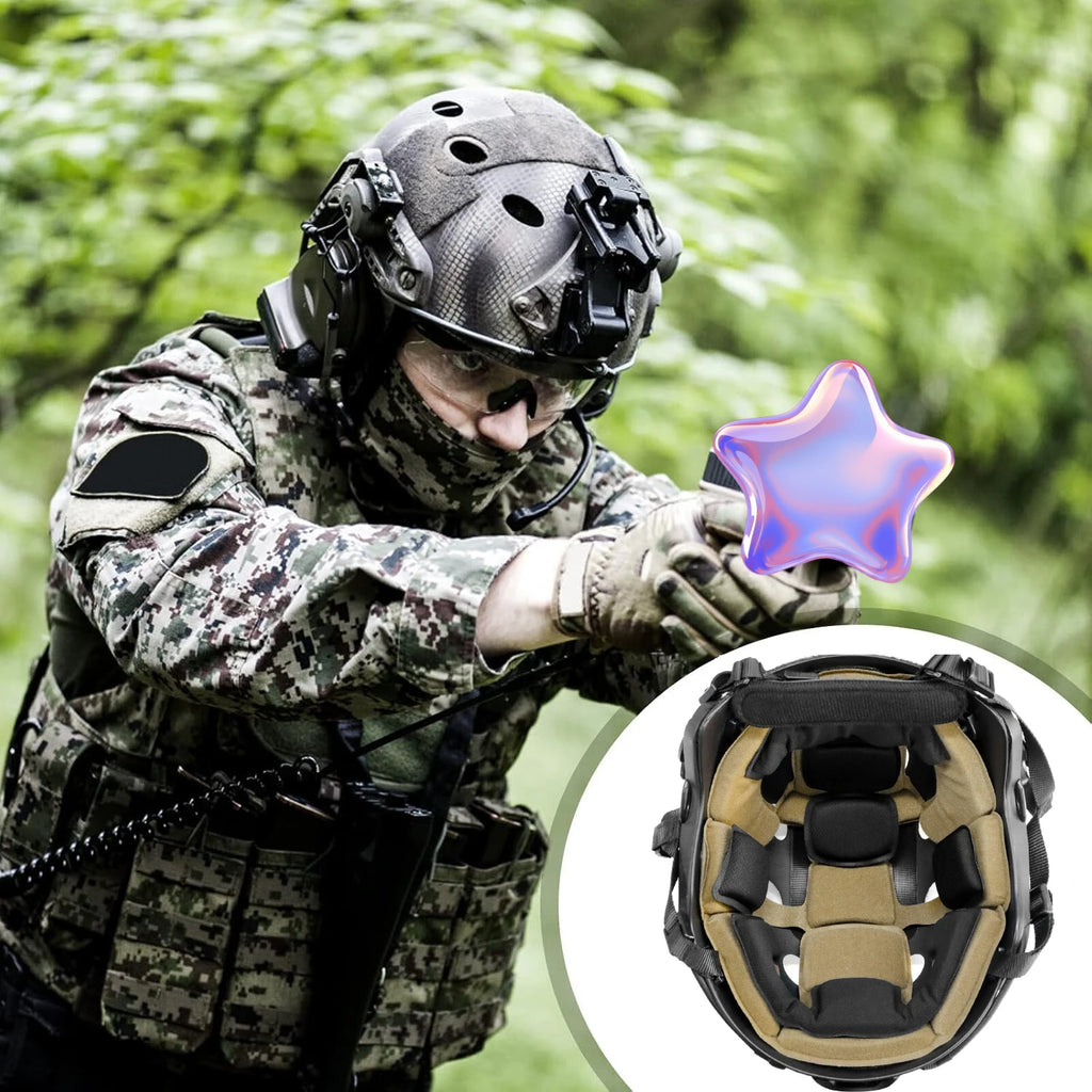 Memory Foam Helmet Liner Pads,Tactical Suspension System Cushion for Wendy Fast MICH ACH,Airsoft Paintball Replacement Pad
