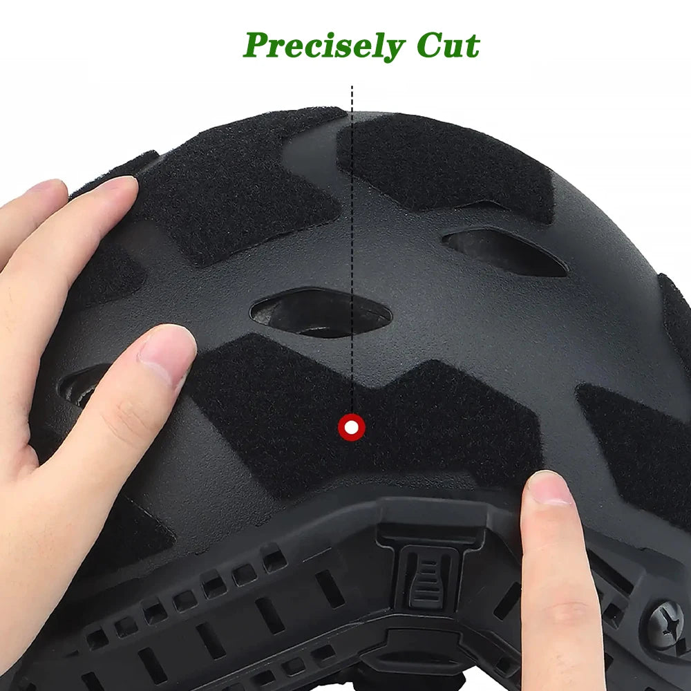 Universal Tactical Helmet Morale Patches Hook & Loop Fastener Set Compatible with Fast/ACH/MICH for Airsoft Hunting Outdoor