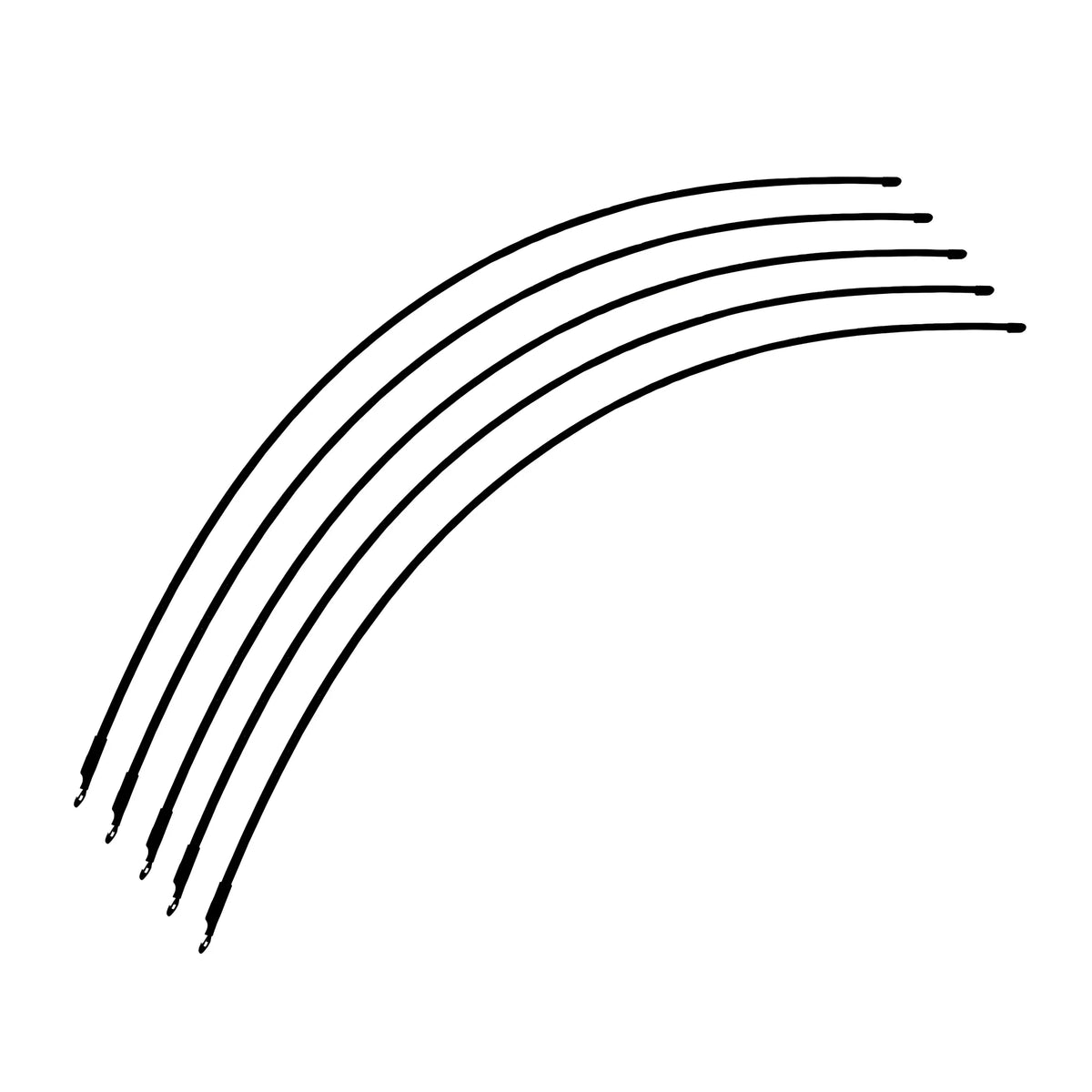5 GPS Tracking Collar Antennas for Garmin DC30, DC40, Black Hat