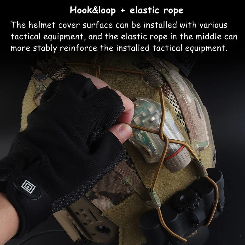 Tactical Helmets Cover for FAST SF SUPER HIGH CUT Breathable Outdoor Paintball Shooting Airsoft Helmet Accessories