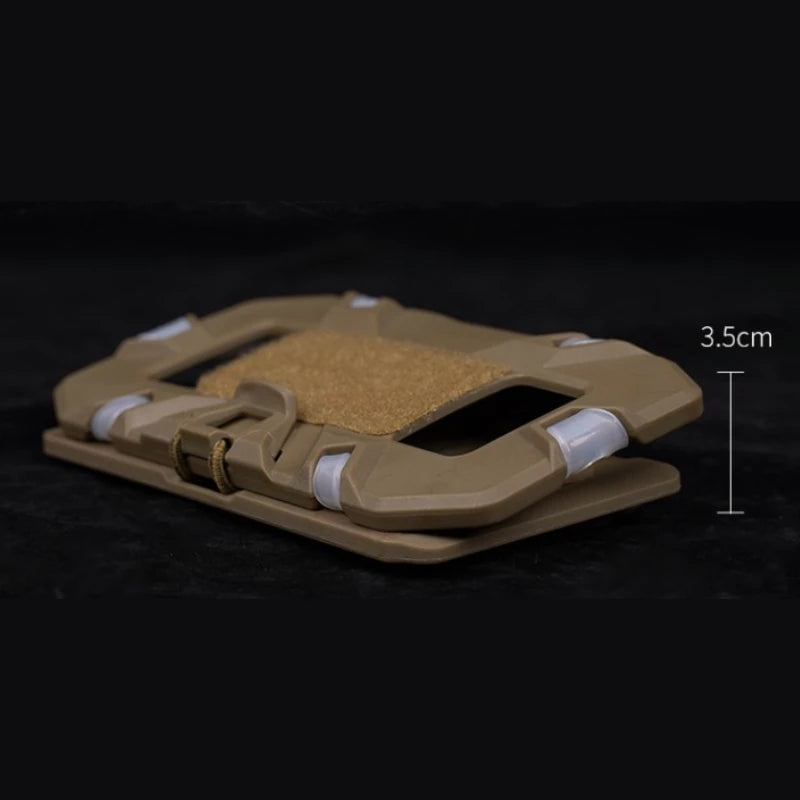 Ultralight MOLLE Navigation Panel - Foldable Front Mount for Maps & Smartphones (Field-Ready)