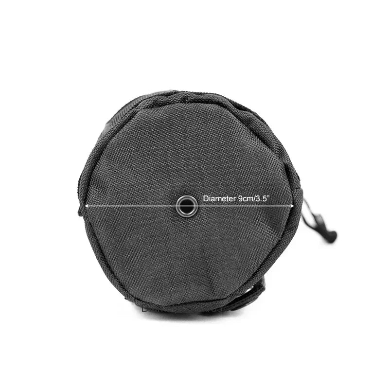 Outdoor Multi-Purpose Water Bottle Holder Portable Net Bag with MOLLE Waist Bag Drawstring Accessory Pouch for Sports Cup Cover
